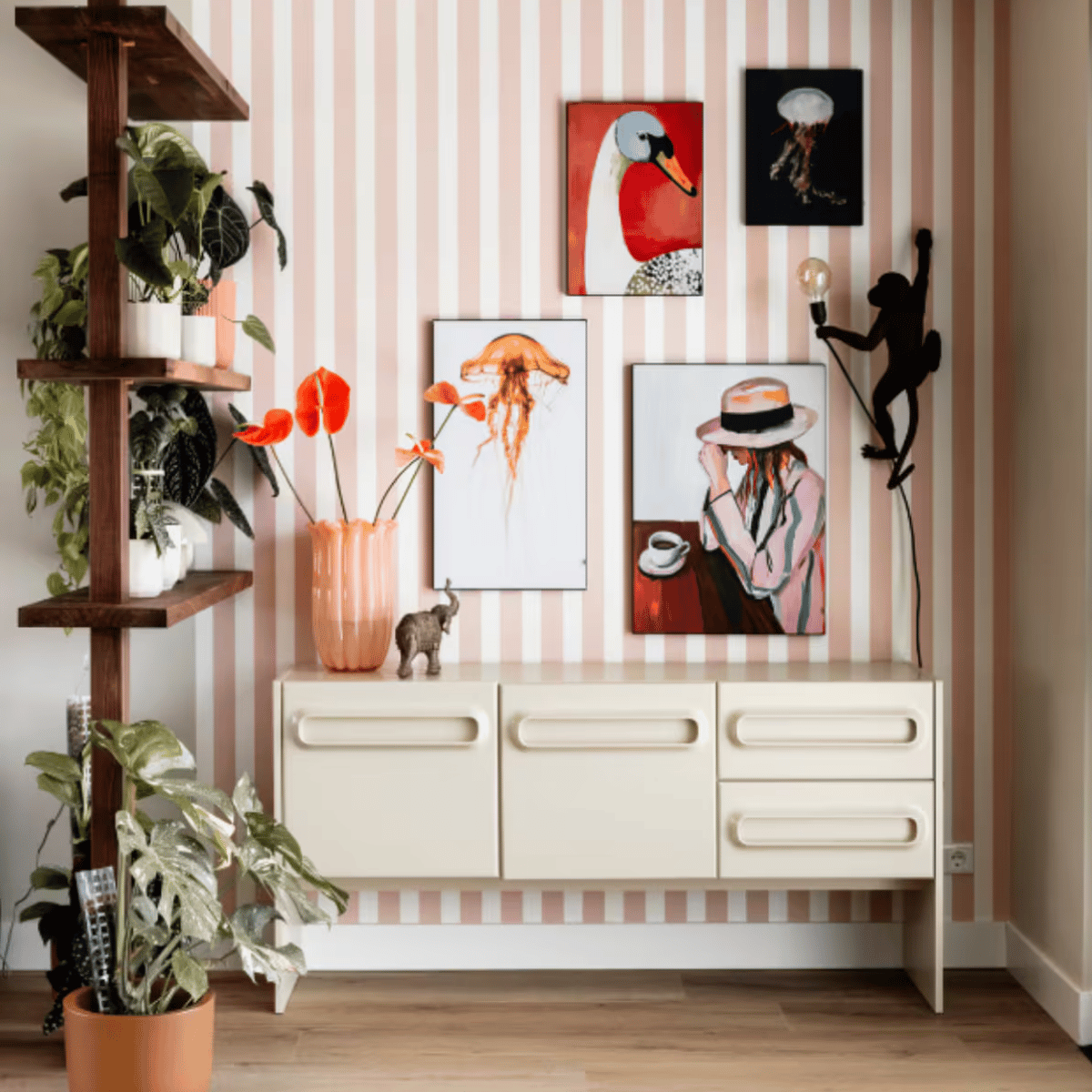 Pair art: zo combineer je bij elkaar passende kunst aan de muur tot een rustig geheel.