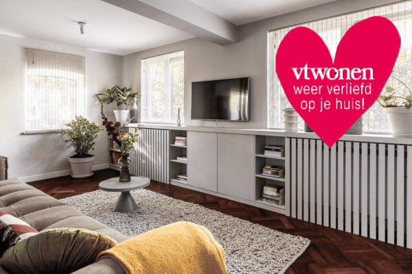 Heb jij net gekeken naar de herhaling van vtwonen Weer verliefd op je huis? Stylist Fietje gaf de woonkamer van Judith en Peter een soft chic make-over.