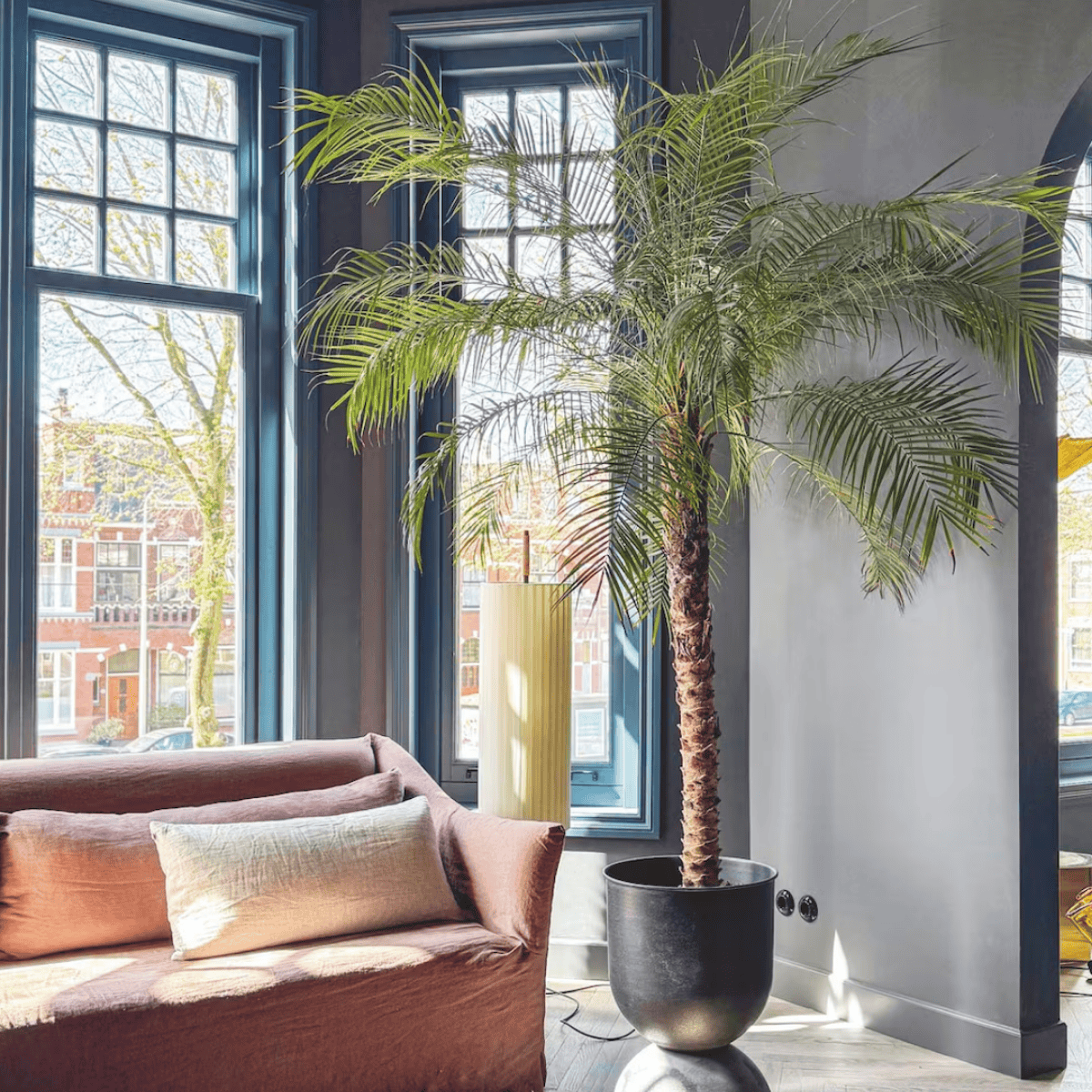 Stylist Theo-Bert haalt de vakantie in huis: 'Grote planten geven het interieur een vakantiesfeer'