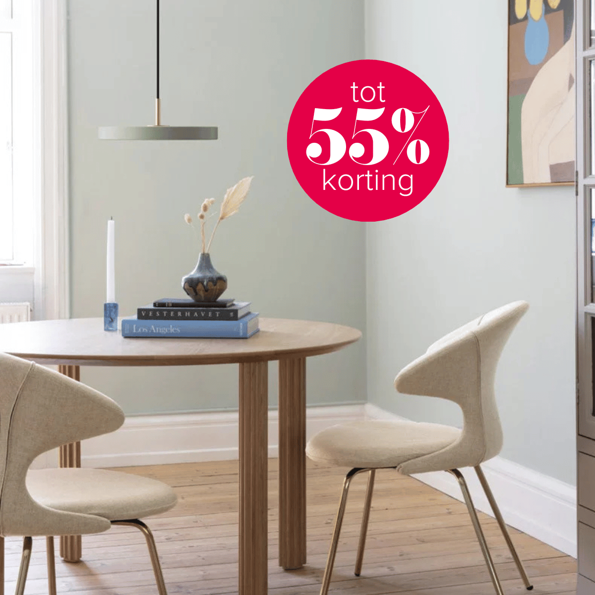 Verlichting tot 55% korting