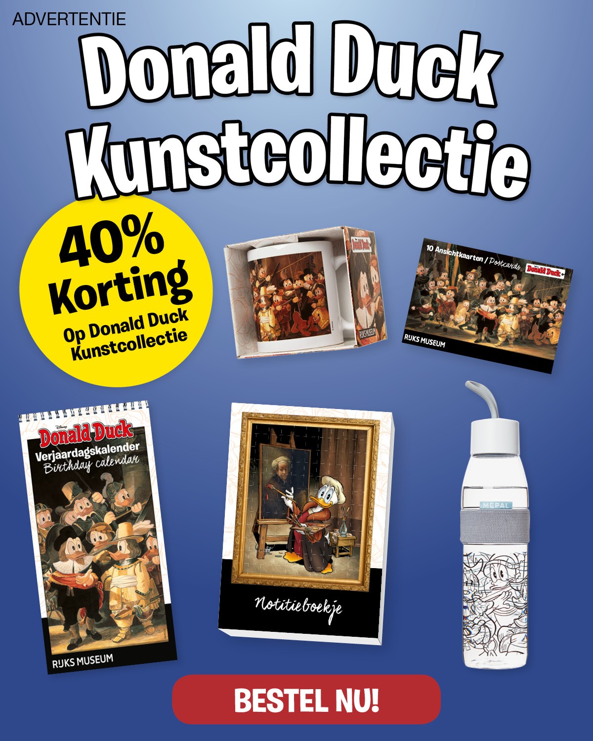 Kunstcollectie 40% korting!