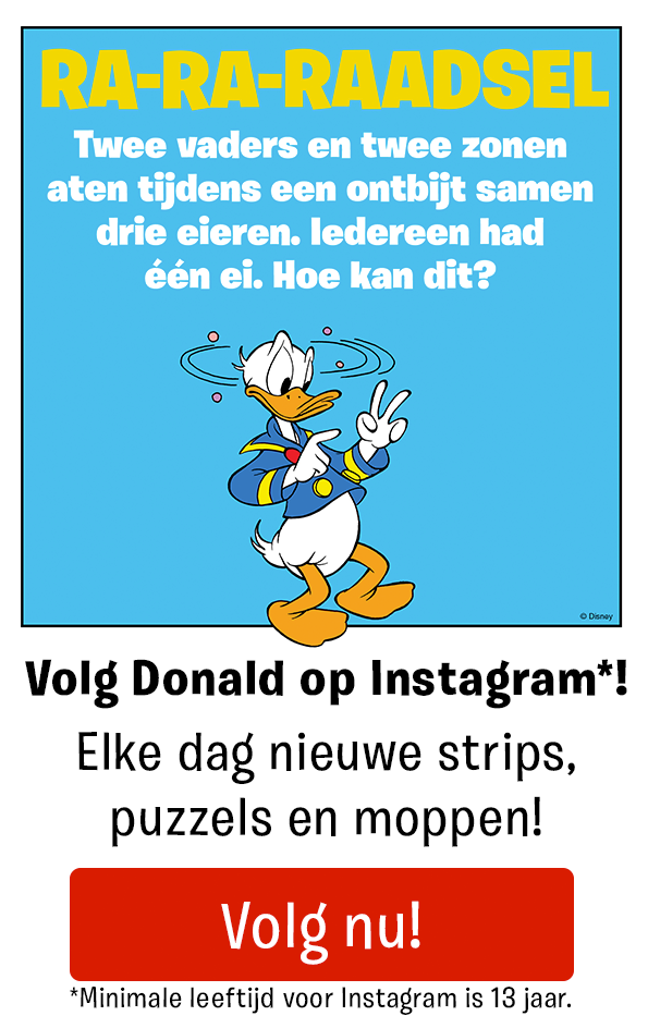 Volg Donald Duck op Instagram!