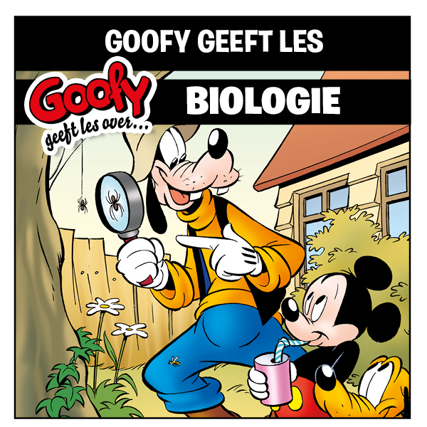 Goofy geeft les over biologie