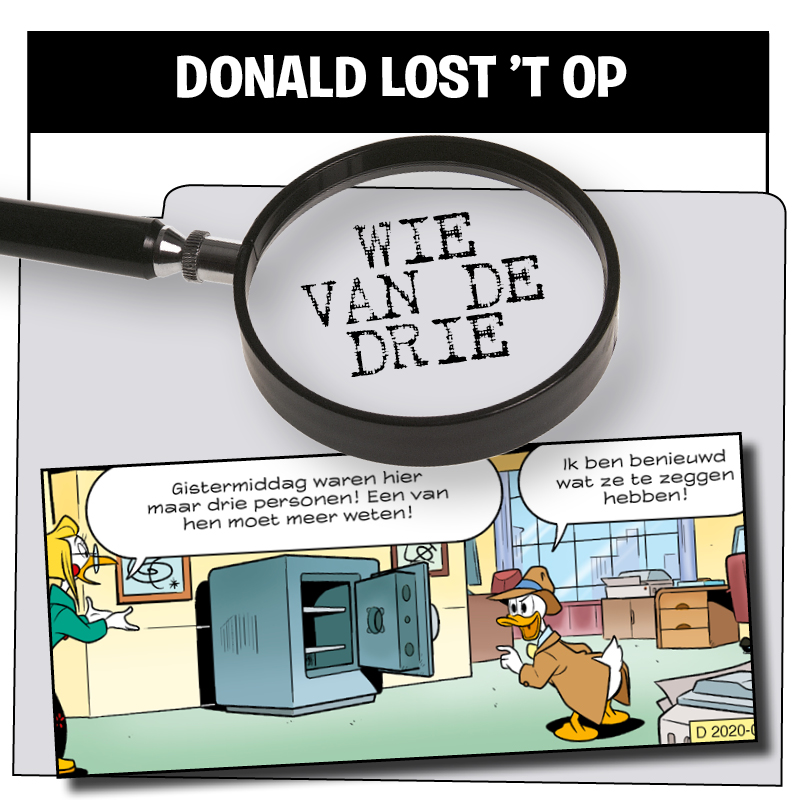 Donald lost 't op