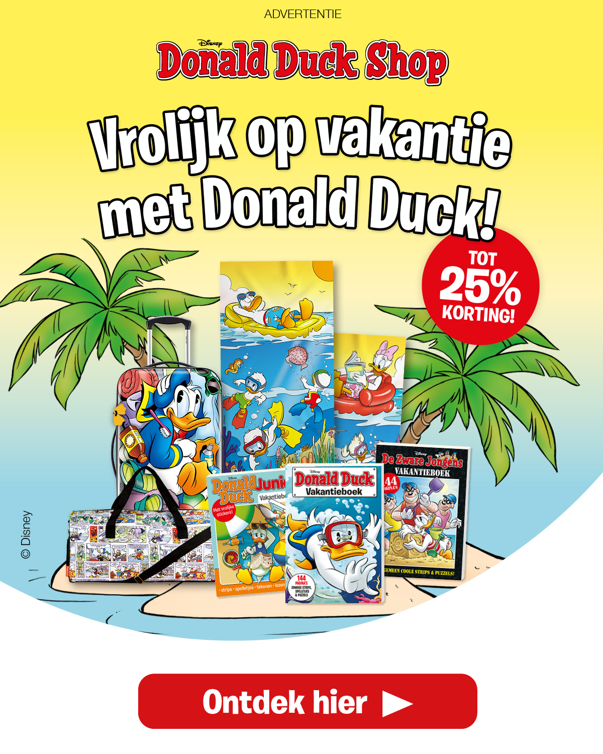 Vrolijk op vakantie met Donald Duck!