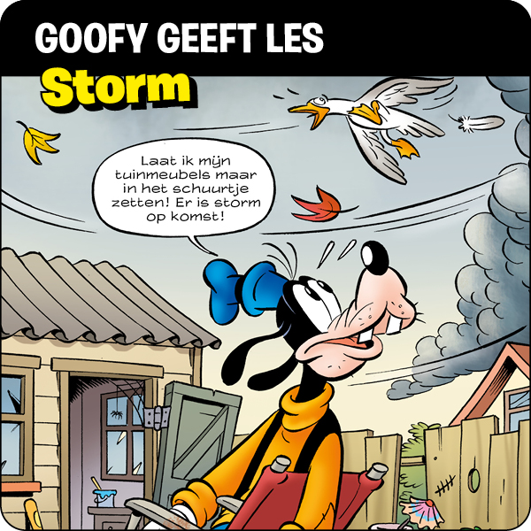 Goofy Geeft Les over storm